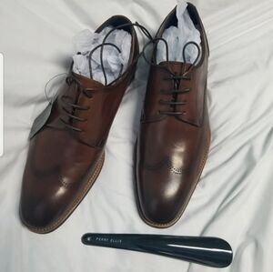 New Mens PERRY ELLIS Shoes Genuine Leather Size 8 Euro 41.5